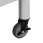 vidaXL Mesa de trabajo para cocina con ruedas acero inox 100x30x85 cm vidaXL Mesa de trabajo para cocina con ruedas acero inox 100x30x85 cm