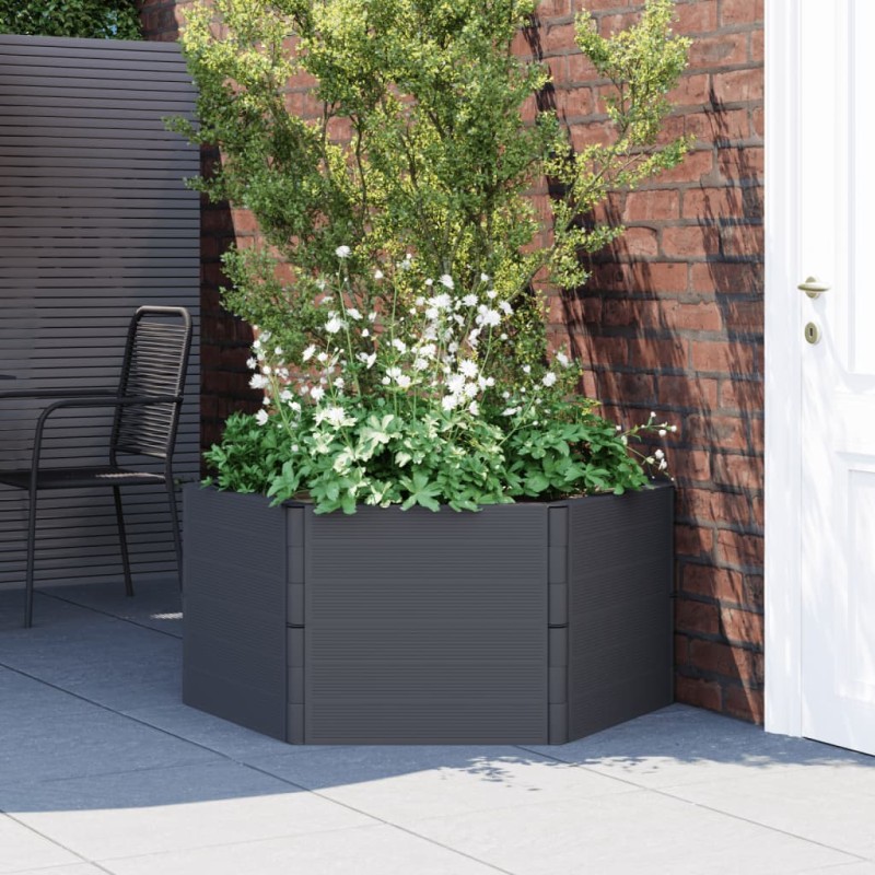 vidaXL Jardinera PP gris antracita vidaXL Jardinera PP gris antracita