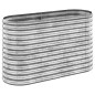 vidaXL Jardinera arriate acero recubrimiento polvo plata 114x40x68 cm vidaXL Jardinera arriate acero recubrimiento polvo plata 114x40x68 cm