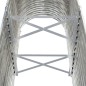 vidaXL Jardinera arriate acero recubrimiento polvo plata 114x40x68 cm vidaXL Jardinera arriate acero recubrimiento polvo plata 114x40x68 cm