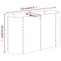 vidaXL Jardinera arriate acero recubrimiento polvo plata 114x40x68 cm vidaXL Jardinera arriate acero recubrimiento polvo plata 114x40x68 cm