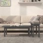 vidaXL Juego de mesas de centro 2 piezas madera maciza de pino gris vidaXL Juego de mesas de centro 2 piezas madera maciza de pino gris