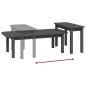 vidaXL Juego de mesas de centro 2 piezas madera maciza de pino gris vidaXL Juego de mesas de centro 2 piezas madera maciza de pino gris