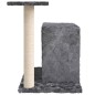 vidaXL Rascador para gatos con postes de sisal gris oscuro 51 cm
