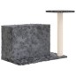 vidaXL Rascador para gatos con postes de sisal gris oscuro 51 cm