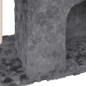 vidaXL Rascador para gatos con postes de sisal gris oscuro 51 cm