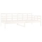 vidaXL Sofá cama madera maciza de pino blanco 90x190 cm