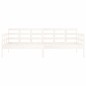 vidaXL Sofá cama madera maciza de pino blanco 90x190 cm