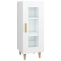 vidaXL Aparador madera de ingeniería blanco 34,5x34x90 cm vidaXL Aparador madera de ingeniería blanco 34,5x34x90 cm