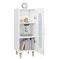vidaXL Aparador madera de ingeniería blanco 34,5x34x90 cm vidaXL Aparador madera de ingeniería blanco 34,5x34x90 cm