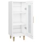 vidaXL Aparador madera de ingeniería blanco 34,5x34x90 cm vidaXL Aparador madera de ingeniería blanco 34,5x34x90 cm