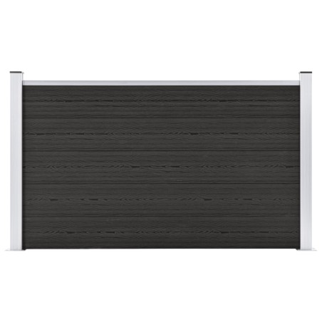 vidaXL Valla de jardín de WPC gris 180x105 cm