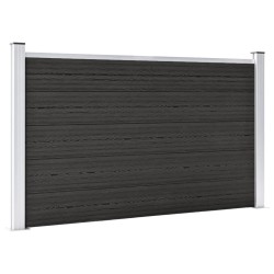 vidaXL Valla de jardín de WPC gris 180x105 cm
