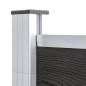 vidaXL Valla de jardín de WPC gris 180x105 cm vidaXL Valla de jardín de WPC gris 180x105 cm