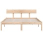 vidaXL Estructura de cama madera maciza de pino individual 120x190 cm