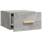vidaXL Mesitas de noche de pared 2 uds color gris hormigón 35x35x20 cm vidaXL Mesitas de noche de pared 2 uds color gris hormigón 35x35x20 cm