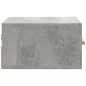 vidaXL Mesitas de noche de pared 2 uds color gris hormigón 35x35x20 cm vidaXL Mesitas de noche de pared 2 uds color gris hormigón 35x35x20 cm