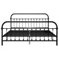 vidaXL Estructura de cama de metal negro 180x200 cm