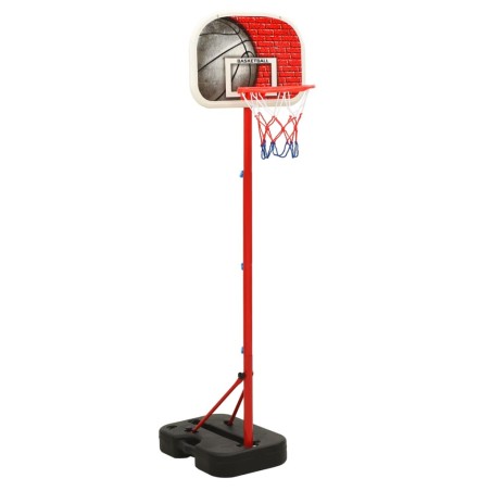 vidaXL Juego de canasta de baloncesto portátil ajustable 138,5-166 cm