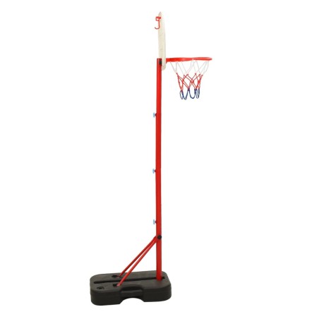 vidaXL Juego de canasta de baloncesto portátil ajustable 138,5-166 cm