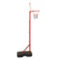 vidaXL Juego de canasta de baloncesto portátil ajustable 138,5-166 cm