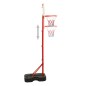 vidaXL Juego de canasta de baloncesto portátil ajustable 138,5-166 cm