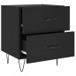 vidaXL Mesitas de noche 2 uds madera ingeniería negro 40x35x47,5 cm vidaXL Mesitas de noche 2 uds madera ingeniería negro 40x35x47,5 cm