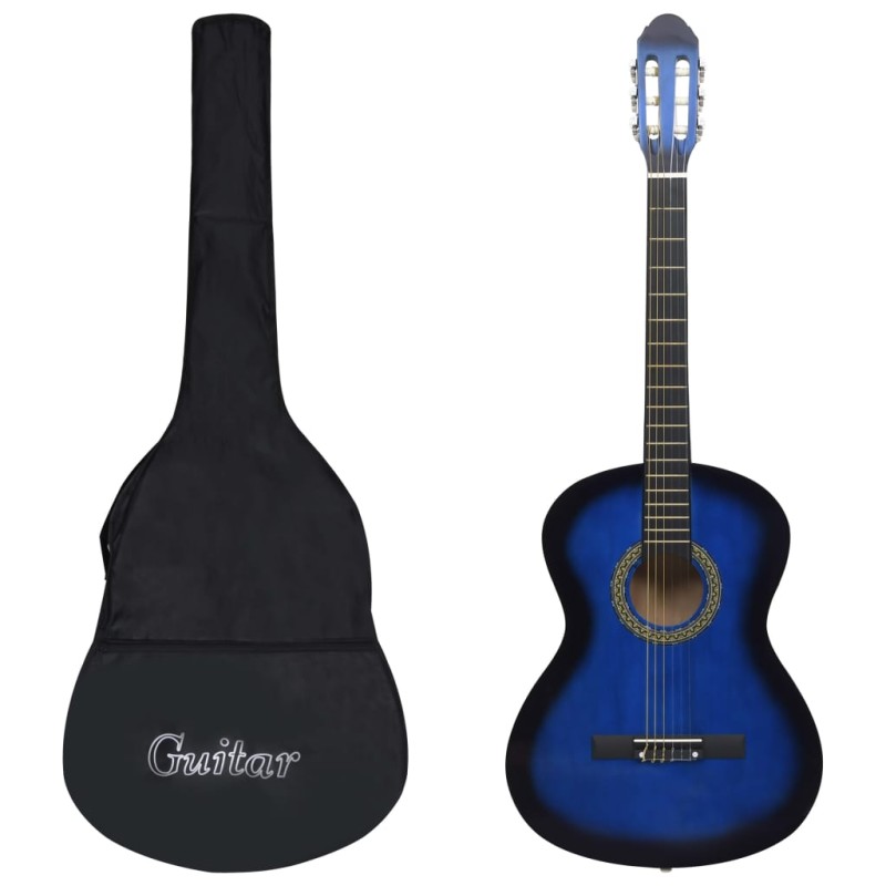 vidaXL Set de guitarra clásica para principiante 12 pzas 4/4 39" vidaXL Set de guitarra clásica para principiante 12 pzas 4/4 39"