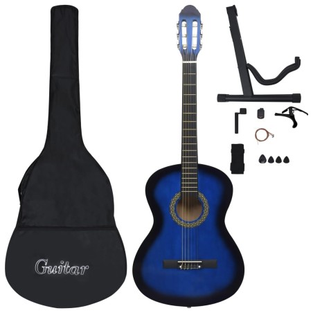 vidaXL Set de guitarra clásica para principiante 12 pzas 4/4 39"    