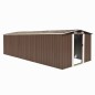 vidaXL Caseta de jardín metal marrón 257x580x181 cm vidaXL Caseta de jardín metal marrón 257x580x181 cm
