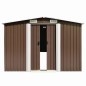 vidaXL Caseta de jardín metal marrón 257x580x181 cm vidaXL Caseta de jardín metal marrón 257x580x181 cm