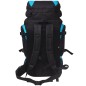 vidaXL Mochila excursionismo XXL 75 L Negro y azul vidaXL Mochila excursionismo XXL 75 L Negro y azul