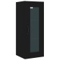 vidaXL Armario de pared colgante negro 34,5x34x90 cm vidaXL Armario de pared colgante negro 34,5x34x90 cm