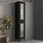 vidaXL Armario de pared colgante negro 34,5x34x90 cm vidaXL Armario de pared colgante negro 34,5x34x90 cm