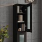 vidaXL Armario de pared colgante negro 34,5x34x90 cm vidaXL Armario de pared colgante negro 34,5x34x90 cm