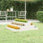 vidaXL Jardinera de madera maciza de pino blanco 80x80x27 cm vidaXL Jardinera de madera maciza de pino blanco 80x80x27 cm