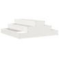 vidaXL Jardinera de madera maciza de pino blanco 80x80x27 cm vidaXL Jardinera de madera maciza de pino blanco 80x80x27 cm