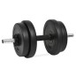 vidaXL Juego de mancuernas hierro fundido 14 piezas 20 kg vidaXL Juego de mancuernas hierro fundido 14 piezas 20 kg