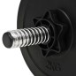 vidaXL Juego de mancuernas hierro fundido 14 piezas 20 kg vidaXL Juego de mancuernas hierro fundido 14 piezas 20 kg