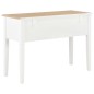 vidaXL Escritorio de madera blanco 109,5x45x77,5 cm