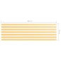 vidaXL Toldo para balcón tela oxford blanco y amarillo 90x300 cm vidaXL Toldo para balcón tela oxford blanco y amarillo 90x300 cm