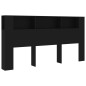 vidaXL Mueble cabecero negro 200x18,5x104,5 cm vidaXL Mueble cabecero negro 200x18,5x104,5 cm