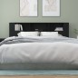 vidaXL Mueble cabecero negro 200x18,5x104,5 cm vidaXL Mueble cabecero negro 200x18,5x104,5 cm