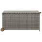vidaXL Caja almacenaje jardín ratán sintético gris claro 120x65x61 cm vidaXL Caja almacenaje jardín ratán sintético gris claro 120x65x61 cm