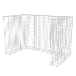 vidaXL Gaviones para ocultar contenedor doble 180x100x120 cm 