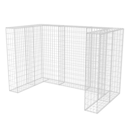 vidaXL Gaviones para ocultar contenedor doble 180x100x120 cm 