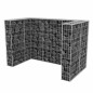 vidaXL Gaviones para ocultar contenedor doble 180x100x120 cm vidaXL Gaviones para ocultar contenedor doble 180x100x120 cm