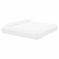 vidaXL Estructura de cama madera maciza blanca 200x200 cm vidaXL Estructura de cama madera maciza blanca 200x200 cm