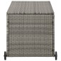 vidaXL Caja almacenaje jardín ratán sintético gris claro 120x65x61 cm vidaXL Caja almacenaje jardín ratán sintético gris claro 120x65x61 cm