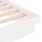 vidaXL Estructura de cama madera maciza blanca 200x200 cm vidaXL Estructura de cama madera maciza blanca 200x200 cm